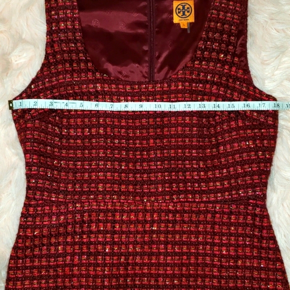 Tory Burch plum tweed dress - Picture 7 of 9